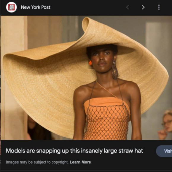 PANMILLI XXL WIDE BRIM STRAW HAT - Picture 2 of 15